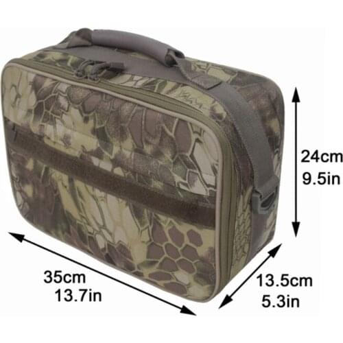 A5KC Fishing Tackle Bag Outdoor Large Fishing Bait Line Storage Box Water-Resistant Hand Messenger Bag Portable Outdoor