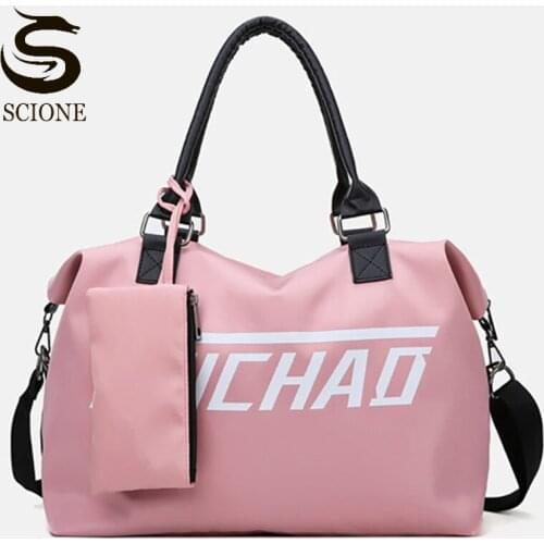 Unisex Waterproof Oxford Travel Bags Large Capacity Sports Bag Fitness Shoulder Bags Fashion Letter Handbags Luggage Bag XA217M