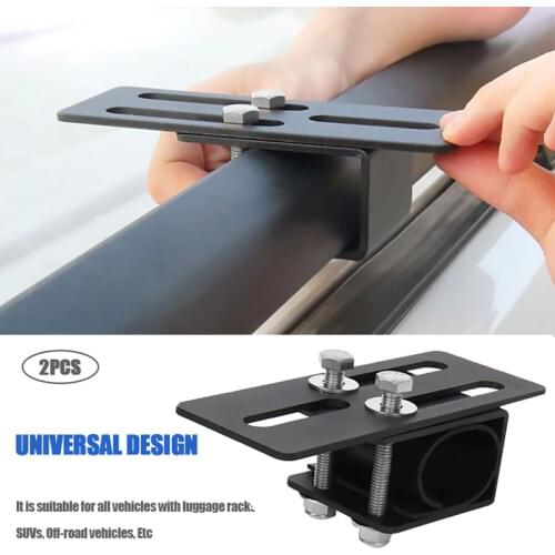 Universal Car Luggage Mounting Bracket Vehicle Spotlight Strip Light Stand Roof Bag Rack Easy to Install for SUV Off Road Vehicl