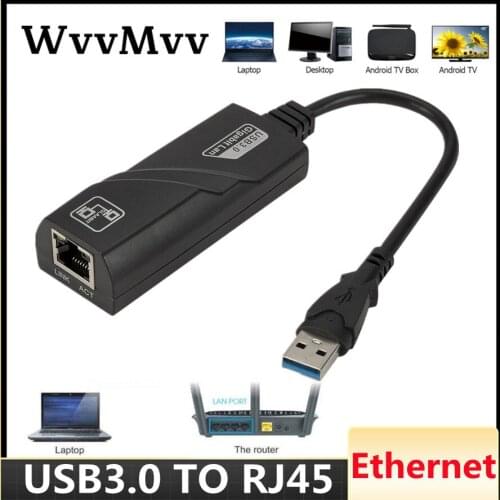 USB Ethernet Adapter Network Card USB Lan Mini Network Adapter USB to RJ45 10/1000 Mbps Lan USB RJ45 Card for Mac PC Laptop