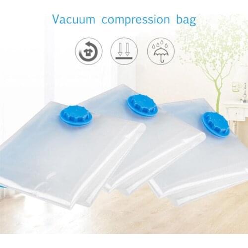 Vacuum Storage Bag Clothes Quilt Valve Sealer Foldable Compressed Organizer Space Saver Packet Kitchen Home Garden Knife Cocina