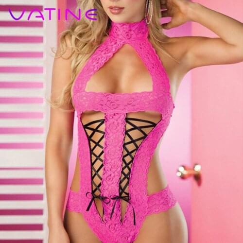 VATINE Open Crotch Costumes Porn Sexy Underwear Adult Products Women Teddies Bodysuits Sexy Lingerie Hot Erotic Lingerie