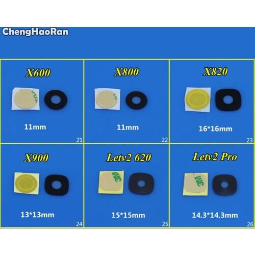 ChengHaoRan For Letv X500 X600 X800 X820 X900 le2 x620 x621 pro Rear Back Camera Glass Lens Cover Replacement Repair Spare Parts
