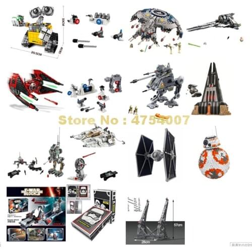 Space empire strike droid gunship interceptor fighter at-ap castle walker snowspeeder bb-8 robot Toy