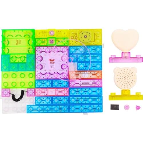115 Pcs Electronic Building Blocks Circuit Science Exploration Kits DIY Integrated Educational Toy for Kids Teenagers Adults