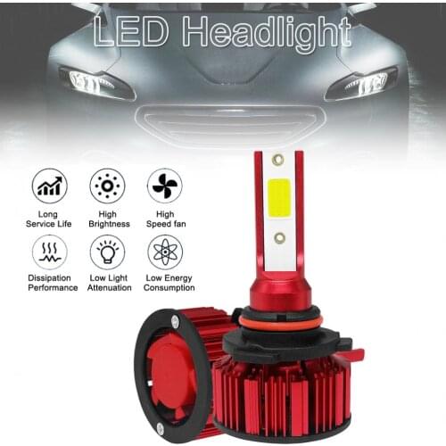 2pcs Durable HB4 9006 Q1 12000LM 6000K 120W COB LED Car Headlight Kit Hi or Lo Light Bulb