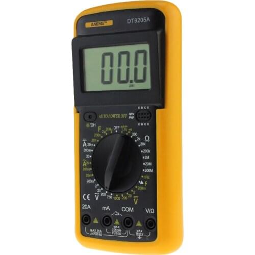 20pcs DT9205A LCD Digital Multimeters AC/DC Ammeter Voltmeter Voltage Ammeter Multi Tester kitchen tool
