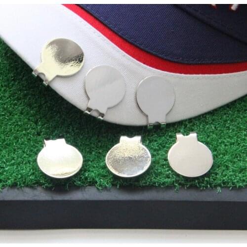 6 Pack Magnetic Standard Golf Ball Marker Hat Clip Training Aids Accessories