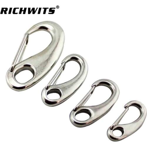 70mm 20pieces per lot Durable Silver Tone Egg Shape Spring Snap Hook stainless steel hook with eyelet