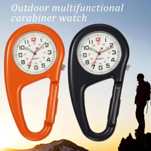 Shock Resistance Metal Nurses Doctors Chefs Carabiner Watch for Climbing