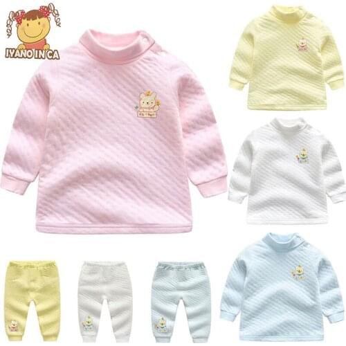 Turtleneck Winter Baby Boy Bodysuits Solid Bodysuit for Toddlers Long Sleeve Cotton Costume Newborn Twin Baby Clothing