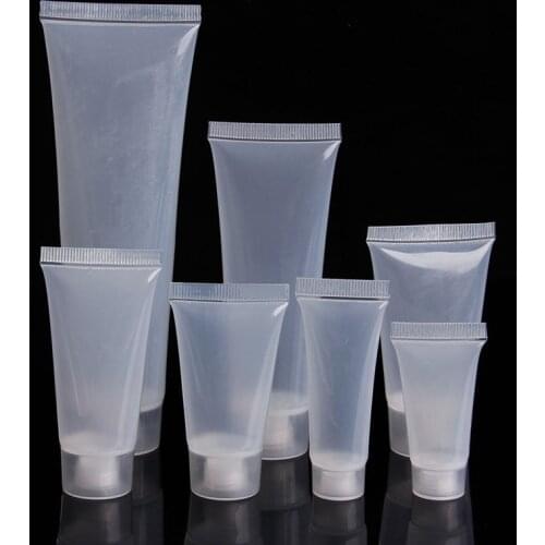 1PCS Travel Bag Empty Clear Tube Cosmetic Cream Lotion Containers Refillable Bottles all size for Choice