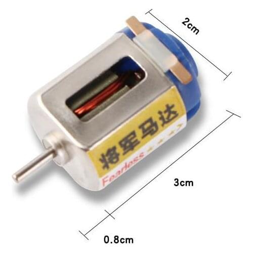 Double/Single Shaft Motor Manual Circle Copper Brush NdFeB Magnet Bearing Motor High Speed For Tamiya Mini 4WD Racing Car Model