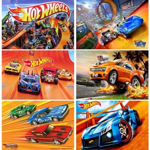 Racing Car Backdrop Hot Wheels Wild Racer Runway Boy 1st Birthday Party Custom Photography Background Photo Booth Decor Supplies