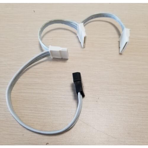 IDE to SATA Power Supply Cable 1 IDE 4Pin Female to 3 x SATA Adapter Splitter Cable White