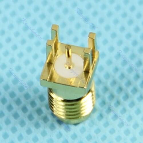 Edge Mount PCB Board Receptacle RP SMA Male Jack Connector Adapter