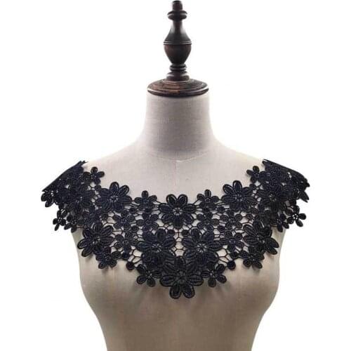 Lace Neckline Hollow Design DIY Craft Embroidery Lace Hollow Neckline for Sewing DIY Lace Neckline Lace Collar Neckline Patches