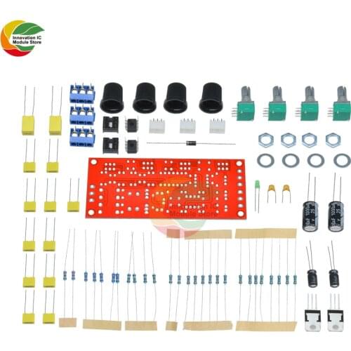 1 Set NE5532 Pre-amplifier Preamp Pre AMP Tone Board Module Treble Alto Bass Volume Control Low Noise AC 12V DIY Kits Electronic