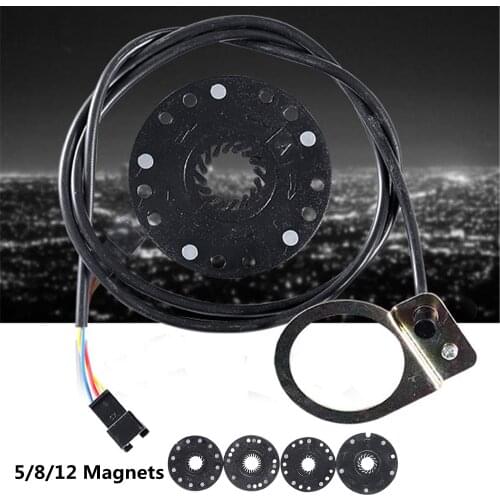 Electric Bicycle Pedal 12 Magnets E-bike PAS System Assistant Sensor Speed Sensor Black Color Easy to Install