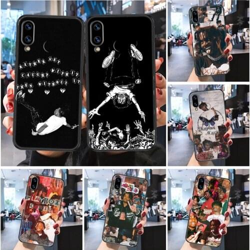 Playboi Carti Rapper Die lit Phone case For Huawei P Mate P10 P20 P30 P40 10 20 Smart Z Pro Lite 2019 Frosted black painting