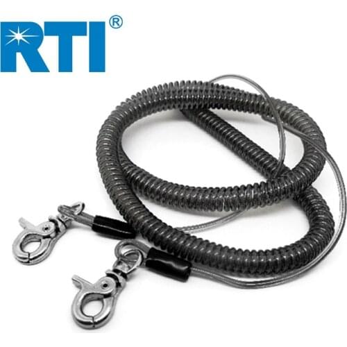 RTI 1.3m 2m 3m 5m 10m Fishing Lanyard Stainless Steel Wire More 10kg Drag Fish Tool Fishing Lanyard Ropes De Pesca Fishing Tools