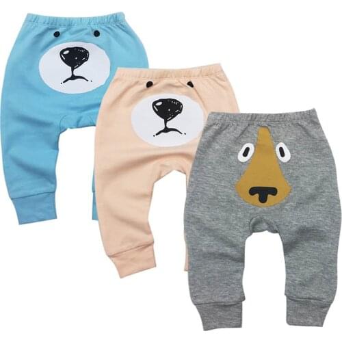 3 pcs Baby Boy Pants Full Length Cute Girls PP Pants baby legging 24 months Unisex Casual Bottom Boy Trousers kids clothing