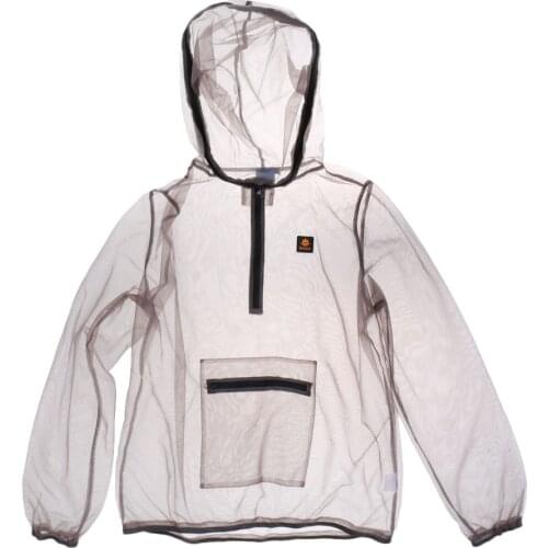 Foldable Anti-mosquito Bug Mesh Jacket Repellent Clothing for Outdoor Fishing Hunting Gray