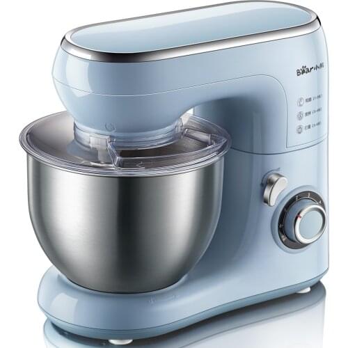 220V Household Flour-Mixing Machine Stand Mixer Desktop Egg-Breaking Machine Mixer 5L Flour Mixer Machine Bear SJJ-B10Q1