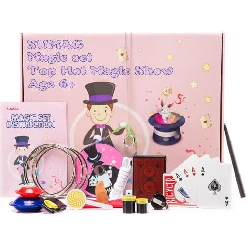 Magic Set Magic Tricks Funny Close Up Magia Appearing Vanishing Magie Mentalism Illusion Gimmick Props Class Toys Gift for Kids