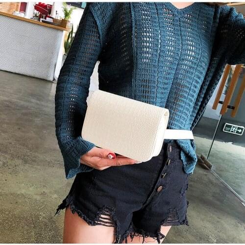 5 Colors Hot Sale Women Crocodile Patttern Waist Bag Fashion Crossbody Bag Chest Bag for Ladies Girls