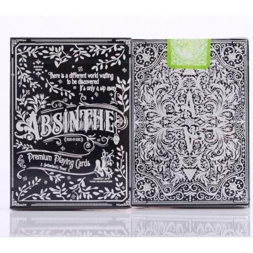 1pcs Absinthe V2 Playing Cards Ellusionist Deck Magic Card Poker Close Up Stage Magic Tricks for Professional Magician Free Ship