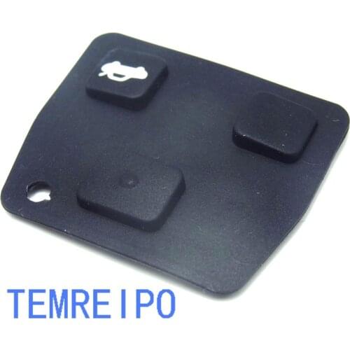 20pcs/lot Replacement Remote Key Silicon Rubber Pads 2 3 Buttons Car Key For Toyota Avensis Corolla Lexus RVA4