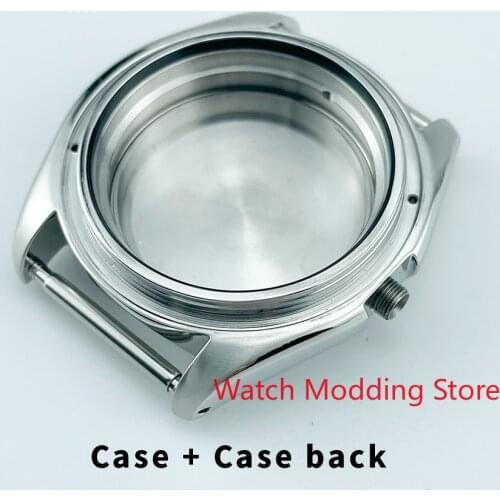 42mm SKX007/SRPD 30ATM Water Resistant No Crown Guard 3 O'Clock Silver Watch Case Mod Parts 316L Stainless Steel