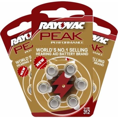 Free Shipping 30pcs High Performance Hearing Aid Batteries Zinc Air battery 312/A312/PR41 Battery for BTE Hearing aids