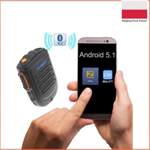 Bluetooth Wireless Speaker Microphone Zello PTT Bluetooth for 4G Android System Moblie Phone Walkie Talkie Phone