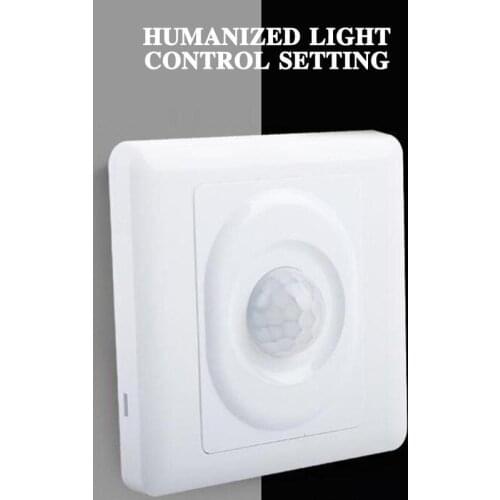 Motion Sensor 220V PIR Automatic Light Switch Infrared Human Body Sensor Switch Wall Mounted LED Light Motion Sensor Switch