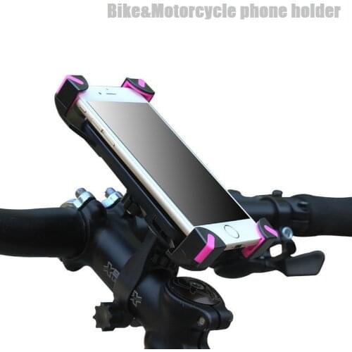 Bike Motorcycle Phone Holder Bicycle Mobile Stand Handlebar Cellphone Stand GPS Mount Bracket Support Scooter Cover 3.5-7"