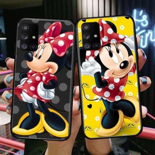 Disney Mouse Minnie Pink Lovely Phone Case Hull For Samsung Galaxy A 50 51 20 71 70 40 30 10 80 E 5G S Black Shell Art Cell Cov
