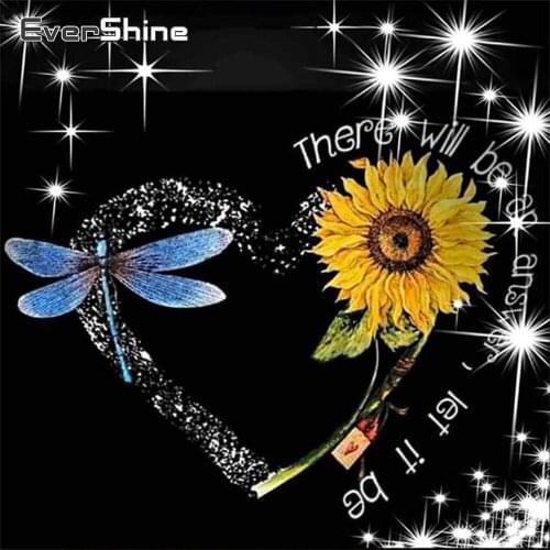 EverShine Diamond Mosaic Art Painting Flower Diamond Embroidery Cross Stitch Rhinestones Bead Embroidery New Arrivals Home Decor