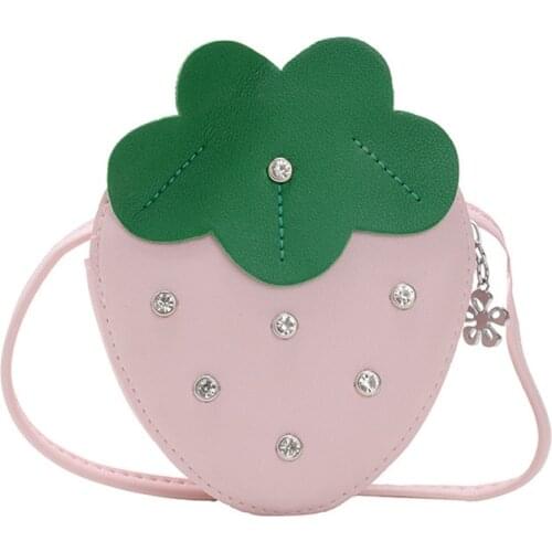 Little Girls Crossbody Bags Money Purse Fruit Shaped Shoulder Bag Mini Wallet Chic Coin Purse for Daily Use