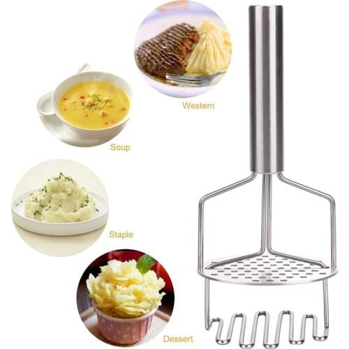 Kitchen Potato Masher Ricer Crush Yam Pumpkin Wave Wire Circle Sieve Potato Mud Maker Puree Juice Presser Fruit Tools