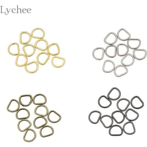 Lychee Life 10pcs D-Ring Buckle DIY Patchwork Handmade Craft Sewing Accessories