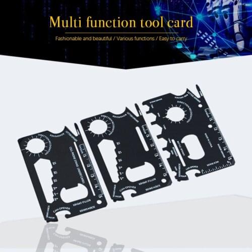 Outdoor Multi-function Swiss Army Knife Card Cross / Slotted Screwdriver /hexagon Wrench / Bottle Opener / Wrench / Ruler