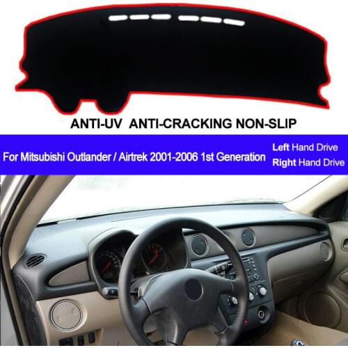 Car Dashboard Cover For Mitsubishi Outlander Airtrek 2001 - 2004 2005 2006 1st Generation Dashmat Pad Carpet Dash Mat Sun Shade