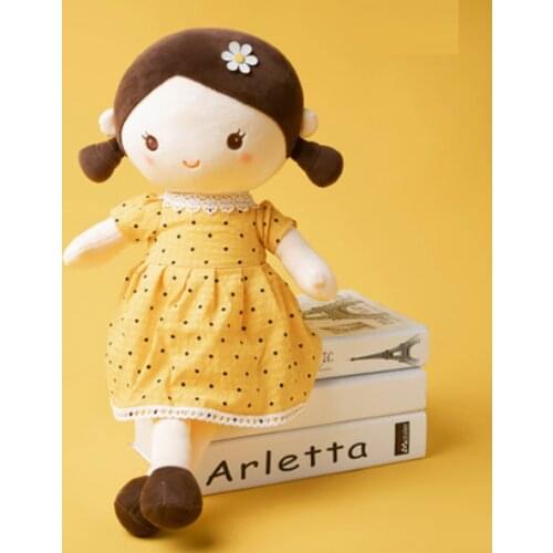 2021 New Soft Stuffed Doll Wave Point Girl Princess Ragdoll Plush Sweet Cute Toy for Kids Boys Childrens Birthday Gift