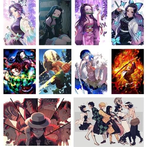 Demon Slayer Nezuko Anime Poster Picture Canvas Painting Print Modern Home Sofa Background Wall Baby Room Art Decor