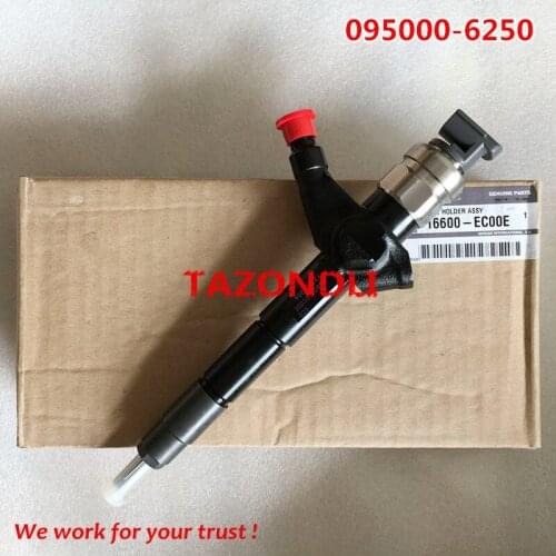 Genuine and new common rail injector 095000-6250/095000-6253 for 16600-EB70#, 16600-EC00