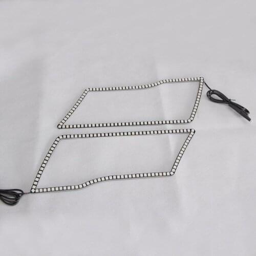 RGB Angel Eyes Multi-Color LED Ring Turnning Light DRL Car Headlight Angel Eyes For 2009-14 Dodge RAM Truck