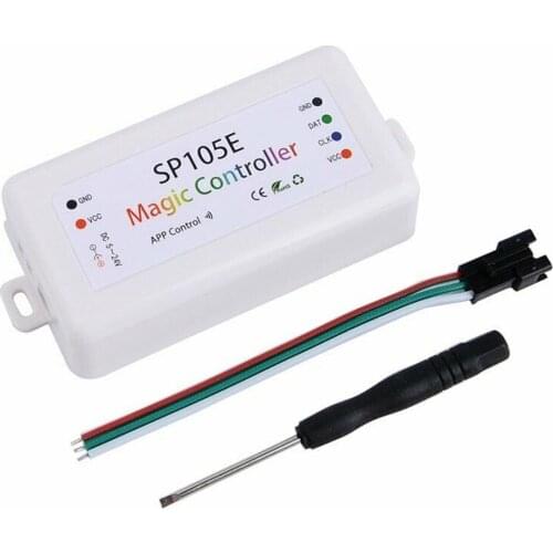 SP105E Bluetooth WS2811 WS2812B led controller DC 5V-24V LED SPI Controller Magic Home APP Phone Control Dimmer for LED Light