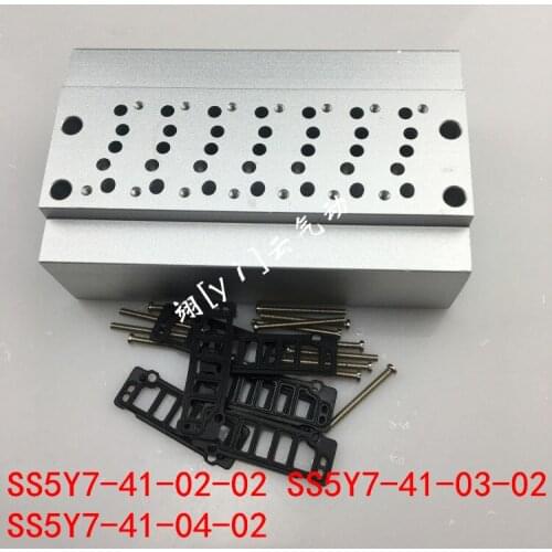 SS5Y7-41-02-02 SS5Y7-41-03-02 SS5Y7-41-04-02 C8C10 C12 SMCtype manifold solenoidvalve base series solenoid valve junction plate